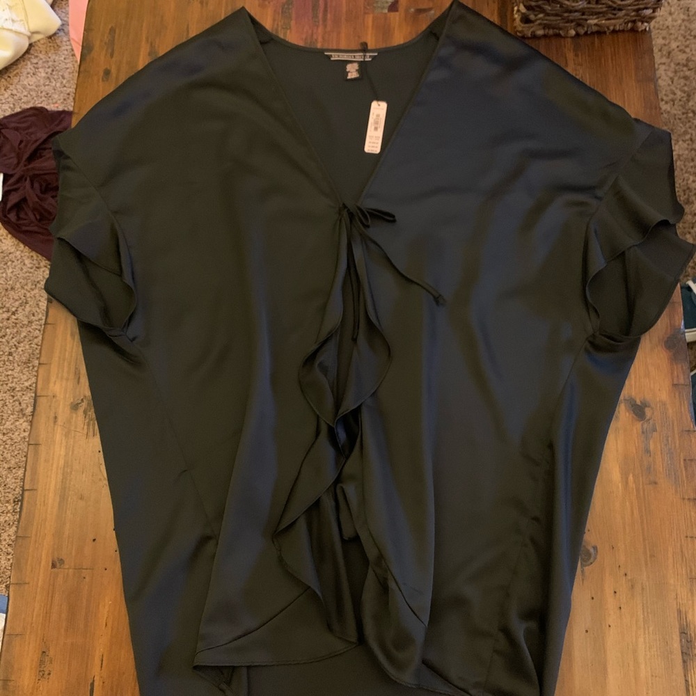 Black silk robe